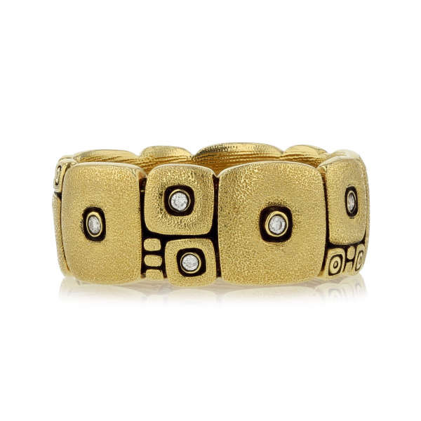 Alex Sepkus 18 Karat Yellow Gold Diamond Wedding Band R 120 120a Alex Sepkus 18 Karat Yellow Gold Diamond Wedding Band R 120 120a From Sausalito Jewelers Ca